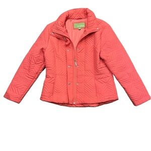 Weatherproof XL Salmon Packable Quilted Jacket Lightweight Spring Coat